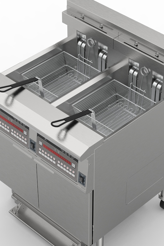 Double Cylinder Double Screen Flat Tube Heating Fryer