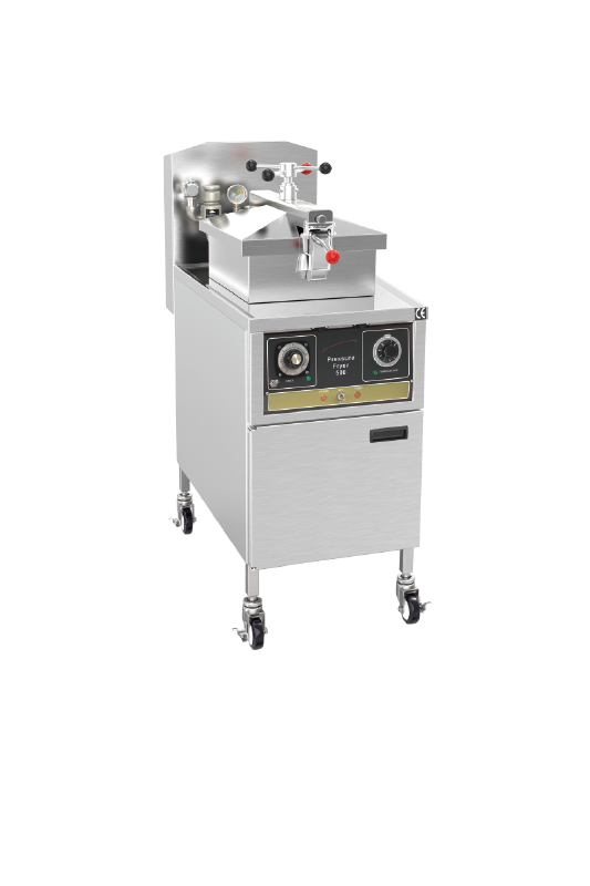Electric Pressure Fryer With Mechanical Panel and Oil Filter System