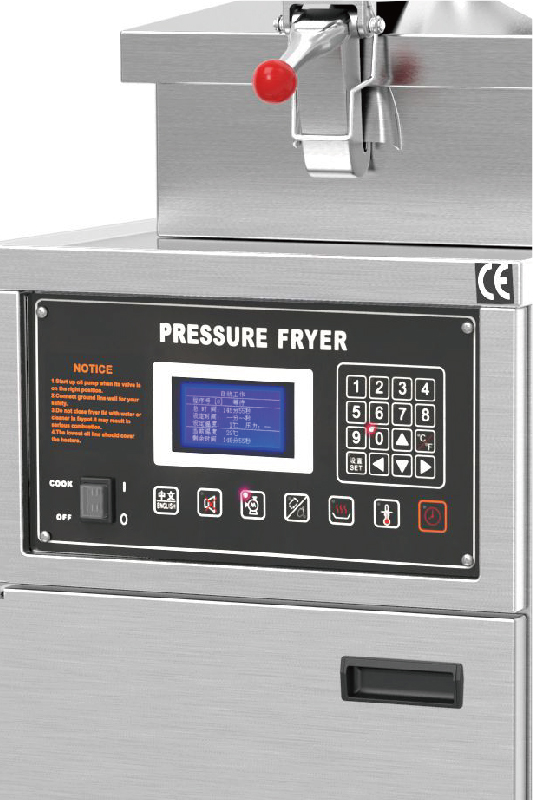 Electric Pressure Fryer With LCD Panel and Oil Filter System